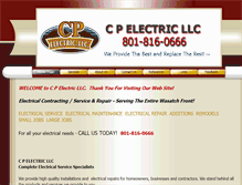 Tablet Screenshot of cpelectric.com